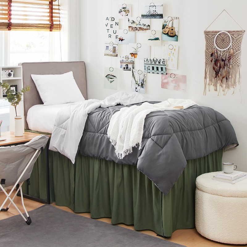 DormCo 2East™ - Storage Comfort Seat Ottoman - White