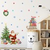 Condessacity クリスマスツリー ステッカー ウォールステッカー サンタクロースのクリスマスプレゼント 壁紙 シール はがせる おしゃれ christmas