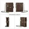 Contacts RFID Mens Wallet with Zip Pocket,Genuine Leather Bifold Wallet