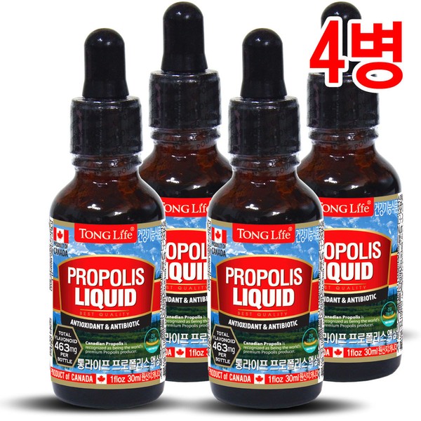 Tonglife Flavonoid 463mg - Propolis liquid (120ml + 4 bottles + 4 months) / 통라이프  플라보노이드463mg- 프로폴리스액상 (120ml+4병+4개월)