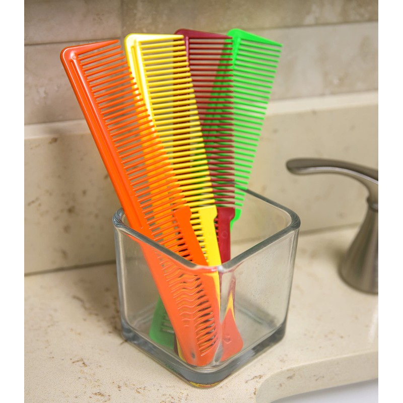 Wahl Hairdressing Comb Set Colourful Pack of 12