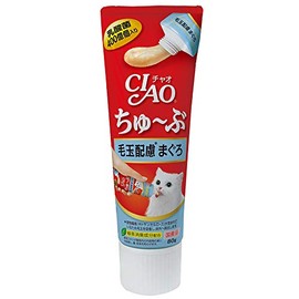 Ciao Ciao- Hairball Remedy Tuna Flavor Paste, 6tubes, 480 Grams