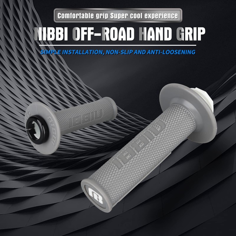 NIBBI 7/8“ Throttle Grips 22mm Handle Lock on Grip for
