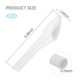 2PCS Funnels for Automotive Use Replacement OEM#8U5A-17B068-EB 1782177 1833948 2050651,Original Quality Fuel Funnels for Gas Compatible with Ford Oil Tank,Fuel Tank Accessories Spare Set (2PCS)