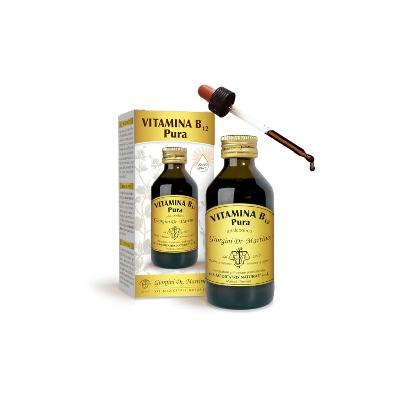Dr Giorgini Integratore Alimentare, Vitamina B12 Pura Liquido Analcoolico -