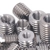 75Pcs Threaded Inserts Nuts, Threaded Inserts Set, Stainless Steel Threaded