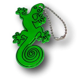 Minder Hi-Visibility Road Safety Coat Kid School Bag Backpack Chain Keyring Tags - 10 Designs Available (Lizard)