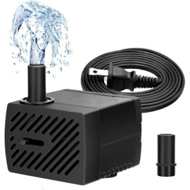 Mini Bomba Sumergible, Bomba de Agua de Circulación para Acuario 350L/H 5W Bomba de Agua Sumergible Silenciosa Que Ahorra Energía, para Jardinería, Wigwams, Peceras, Jardines, Fuentes