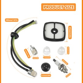 HUAREW Fuel Line Air Filter Tune Up Kit, Fuel Tank Grommet Kit for Echo SRM-225 PAS-225 SRM-210 SRM-2100 GT-200R PB250LN PB-250 ES250 Blower Trimmer Parts