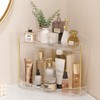 Lifewit 2-Tier Corner Bathroom Counter Storage Shelf Organizer, Clear
