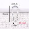 CALLYSONIC Carabiner Hook, 17 Pieces Key Rings Small, Carabiner Hook,