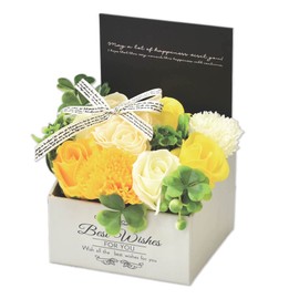 Poppy Nagoya MK-008 Soap Flower, Artificial Flower, Bouquet Gift, Soap Flower, Yellow