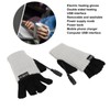 USB Heated Gloves Adult Winter Soft Fashionable Fingerless Heating Gloves