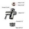 All Brass Faucet Diverter Valve with Aerator, Sink to Garden