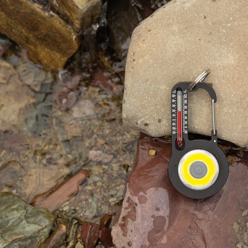 Sun Company TempaBright - Carabiner with Thermometer and Ultra Bright