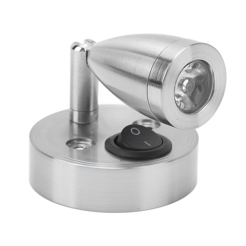 RV 12V to 24 V Reading Light Polished LED Berth