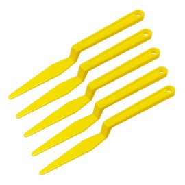 Car Window Tint Squeegee Tool, Plastic Long Handle Shank Corner Squeegee, Flexible Gasket Squeegee Scraper with Flat Lip for Vinyl Wrapping Application & Window Tinting Film Installation (5PCS)