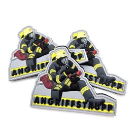polizeimemesshop Fire brigade attack squad PVC rubber patch – fire brigade