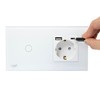 PNI SH115W Single Glass Switch with Touch Function Combined with