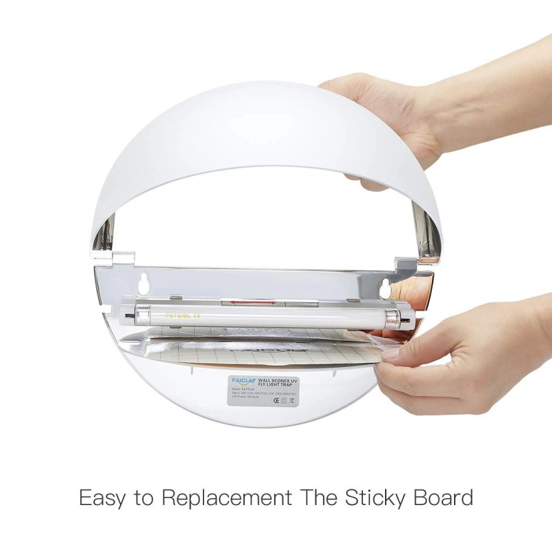 Faicuk Wall Sconce Fly Light Trap for Capturing Flies, Moths,