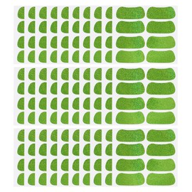 PATIKIL 120 Pairs Sports Eye Black Stickers, Under Eye Black Strips Football Face Stickers Breathable Eyeblack Sticker for Baseball Fans on Game Day, Glitters Green