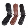 Zavelio Unisex Winter Thermal Sheepskin Leather Mittens Real Shearling Warm
