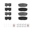 Fraxle Front and Rear Ceramic Brake Pads Set with Hardware