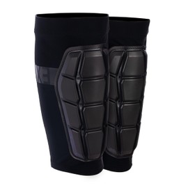 G-Form Pro-X3 MTB Shin Guards - Comfortable & Breathable Padded Shin Guards for Adults - Protective Sports Shin Guards for Cycling & More - Triple Matte Black, Adult Large/X-Large