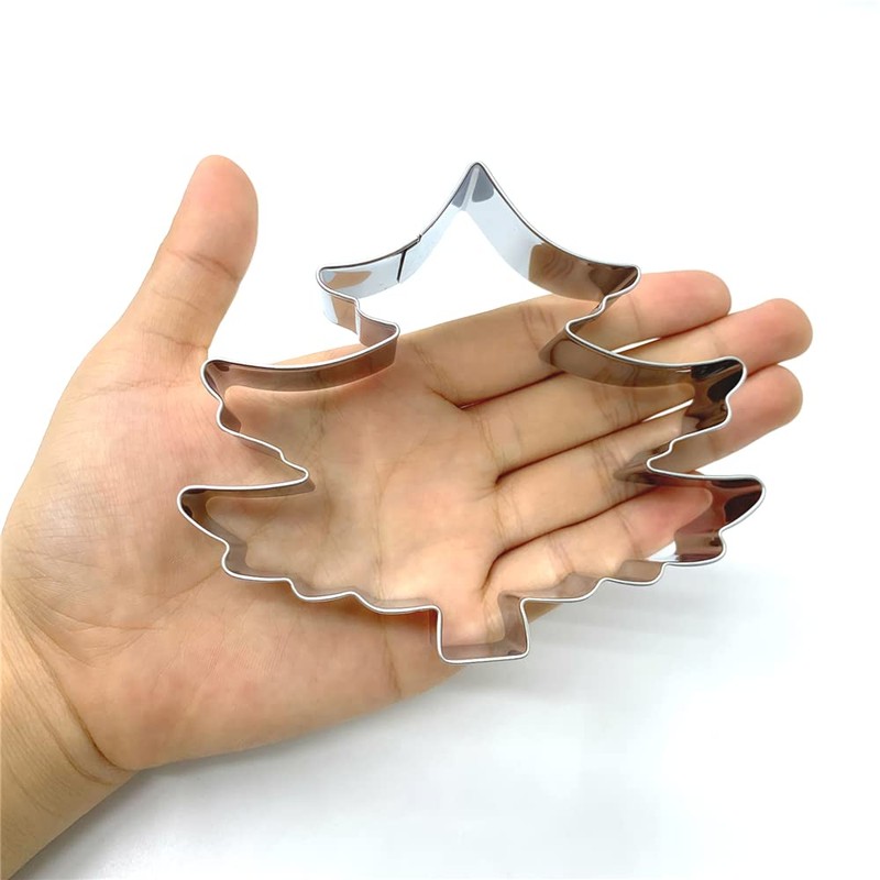 LILIAO Christmas Tree Cookie Cutter, 4.3", Winter Biscuit Bread Sandwich