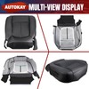 AUTOKAY Driver & Passenger Perforated Seat Cover Fits for Ford