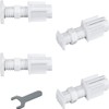 Blind Curtain Non Perforated Bracket,Tool-Free Blinds Bracket Adapters
