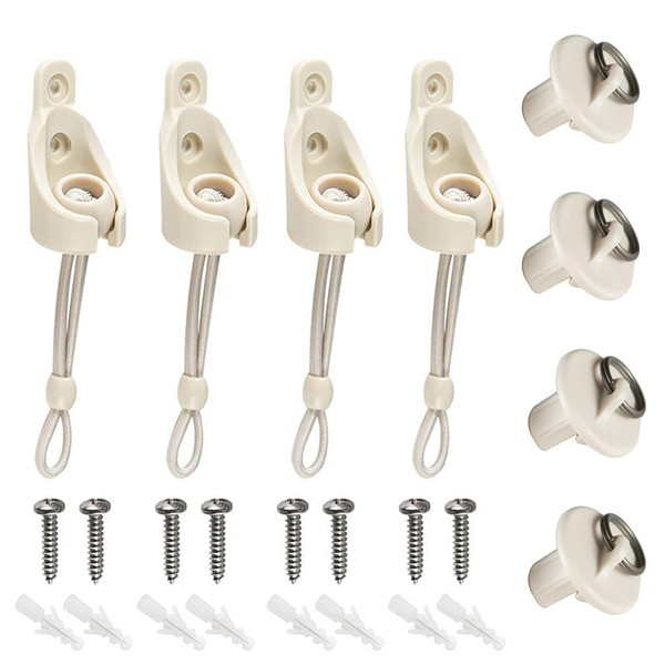 2 Set Beige Coolaroo Bungee Kit + End Caps Parts