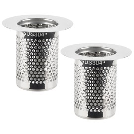 Daletu Drain Filter, Kitchen Drain Strainer Filter, Drain Plug, Floor Drain Filter, Stainless Steel, Drain Filter, Floor Drain Filter (no pressure switch)