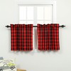Moslovstar Buffalo Plaid Tiers Curtains Farmhouse Country Style Rod Pocket