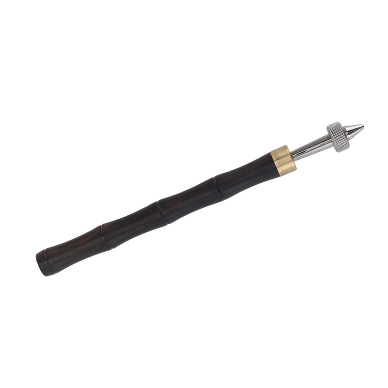 Pin Vise Hand Drill Wooden Handle Comfortable Grip Portable Pin