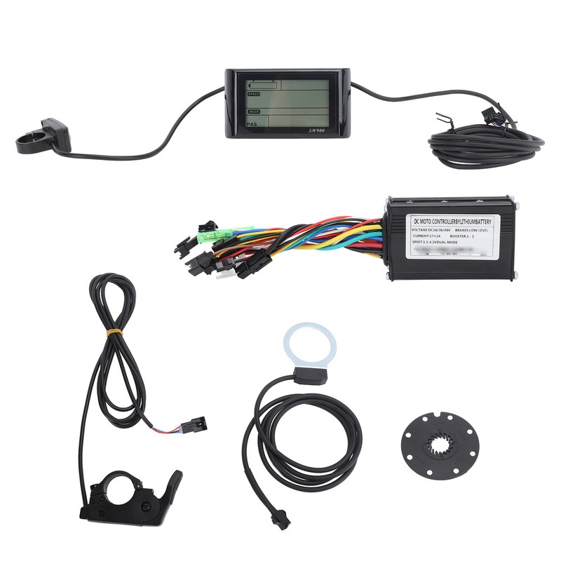 Electric Bike Conversion Kit 3 Mode 17A Controller SW900 Display