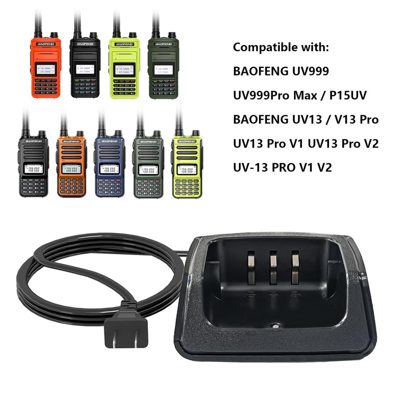 BAOFENG UV-13 Charger Base US Adapter for UV-13 Pro Radio