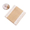 LABRIMP Lace Jute Table Cover Wedding Decor Party Tablecloth for