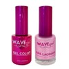 WAVEGEL Soak-Off Gel & Nail Lacquer Matching Duo Set -