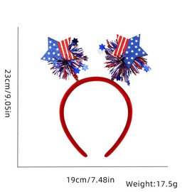 MYSXN 4th of July Headband,1PCS Independence Day Patriotic Headbands Hair Accessories for Women Girls