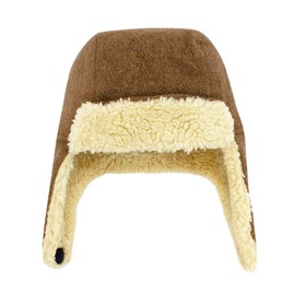 Zutano Cozie Fleece Unisex Toddler and Baby Trapper Hat, Cold-Weather Hat for Little Boys and Girls, Mocha Heather, 24 Months