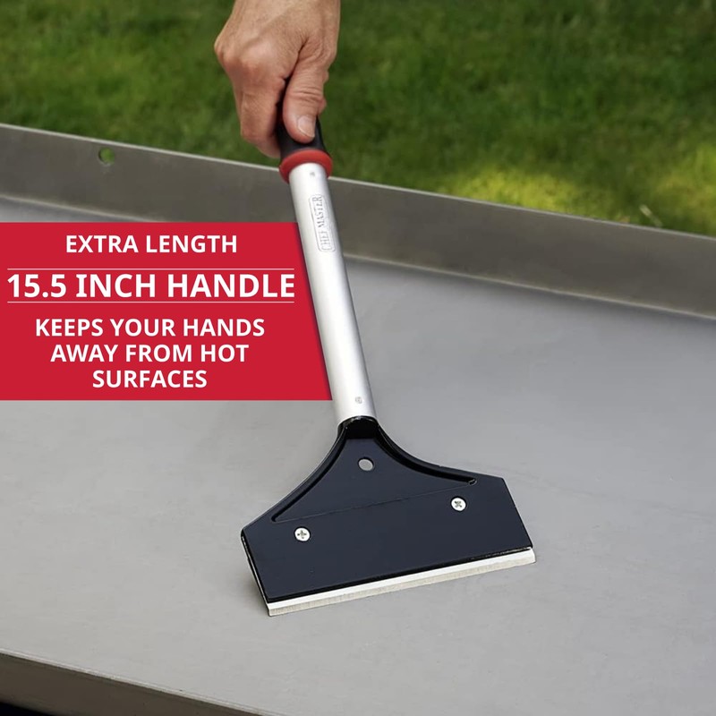 Heavy Duty Griddle Scraper for Flat Top Grills – 15.5”