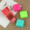 AUEAR, 4 Pack Candy Color Portable Soap Box Holder Plastic