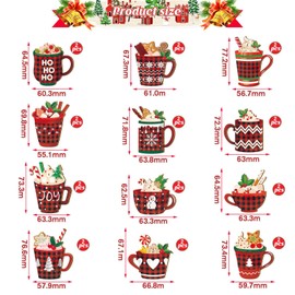 Wooden Christmas Decoration Pendants, 24 Pieces DIY Christmas Decoration Wood, Miniature Pendant Christmas, Christmas Tree Decoration Wood for Christmas Tree Advent Calendar Decoration Christmas Tree