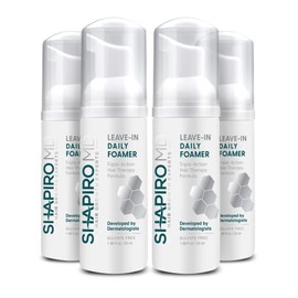 Shapiro MD Hair Growth Experts Leave-In Daily Foam, DHT Fighting Vegan Formula for Thinning Hair Developed by Dermatologists, Experience Healthier, Fuller & Thicker Looking Hair - 4 Month Supply