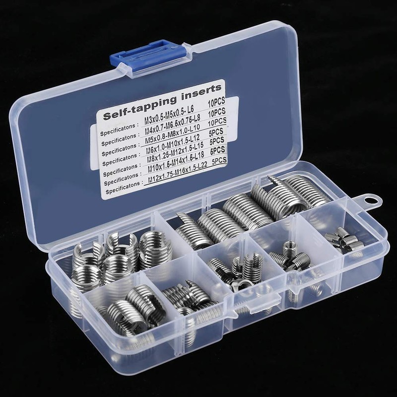 Screw Insert Set, 50 Piece Screw Insert, High Hardness Repair