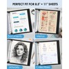 KTRIO 50 Pack Sheet Protectors for 3 Ring Binder, Non