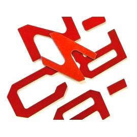 Red Tailgate Letters Compatible with Santa Cruize 2022-Up Rear ABS Plastic Selfadhesive Inserts Not Decals