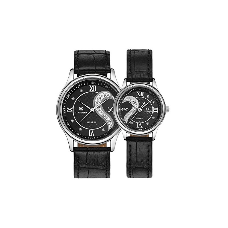 Dreaming Q&P D-102 Romantic Couple Men's and Women's Watch Set,