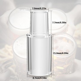 CUBTEM Pack of 20 Breathalyser Mouthpieces, Breath Alcohol Tester Mouthpieces, Breathalyser Mouthpieces, Breathalyser Mouthpieces (Alcohol Tester Not Included)